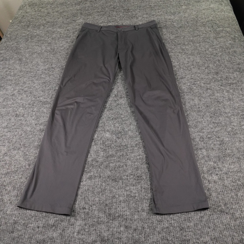 Rhone Commuter Pants Size 36x32 Charcoal Gray‎ Mens Performance Stretch Slim Fit